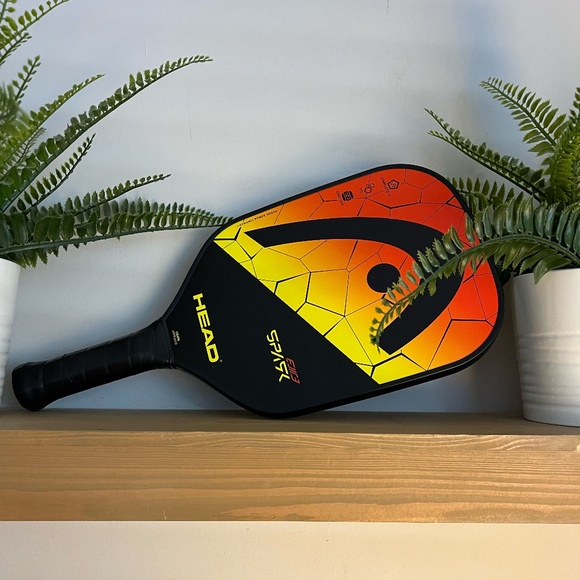 HEAD Spark Elite Pickleball Paddle, Fiberglass Surface, Red and Yellow - Picture 1 of 2